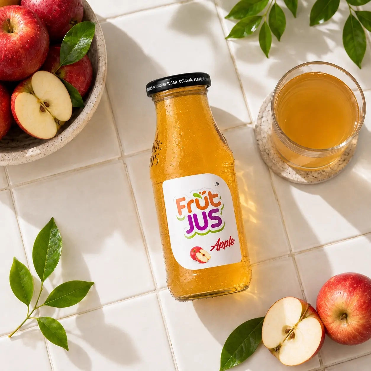 Frut Jus Apple juice 250ml glass bottle - 100% real fruit, no added sugar
