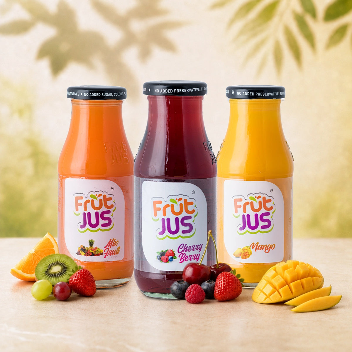 Frut Jus Birthday Bash Combo gift set - pack of 6 real fruit juice bottles