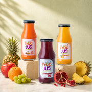 Frut Jus Tropical Delight Combo pack of 6 - Mixed Fruit, Pomegranate & Pineapple real fruit juice