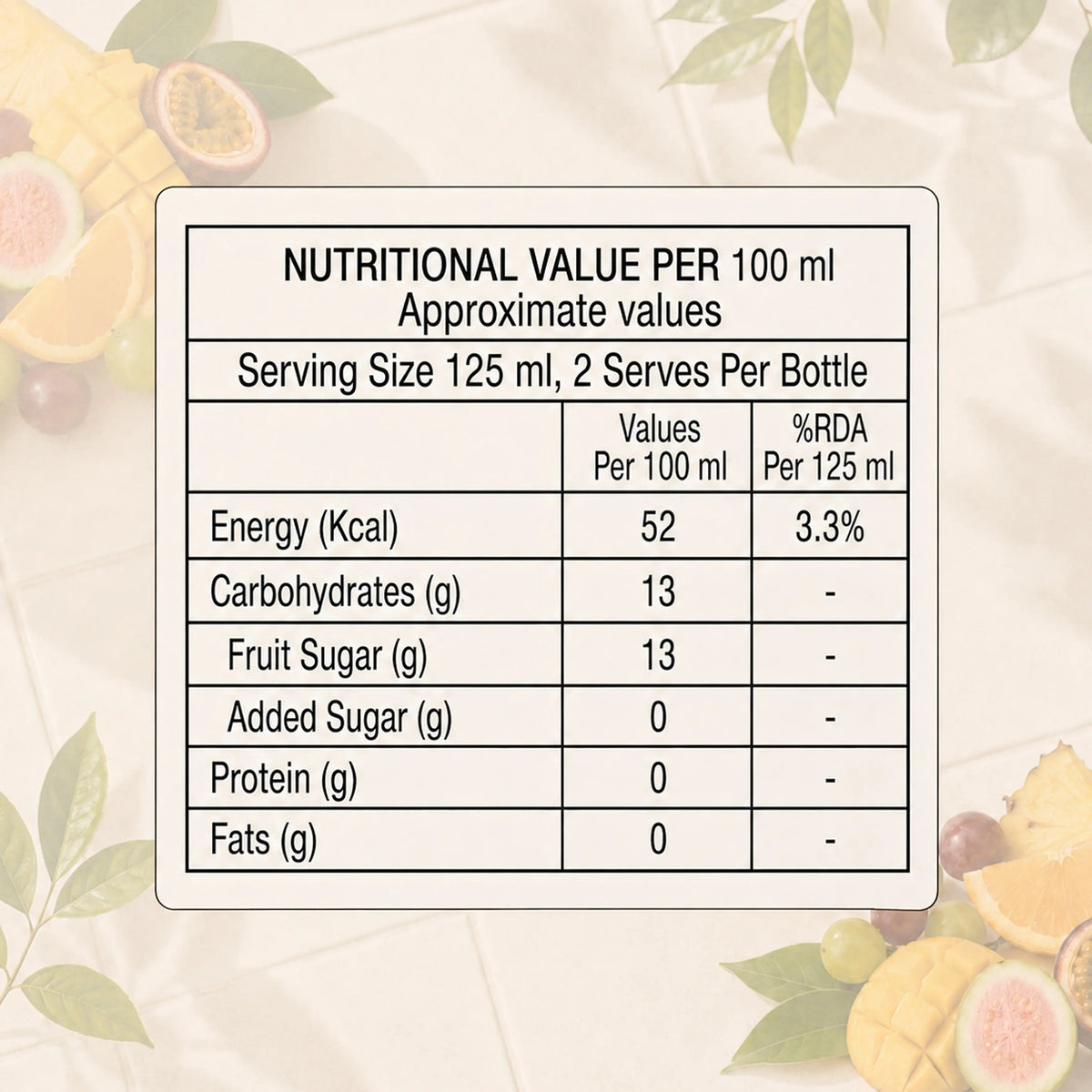 Nutritional Facts